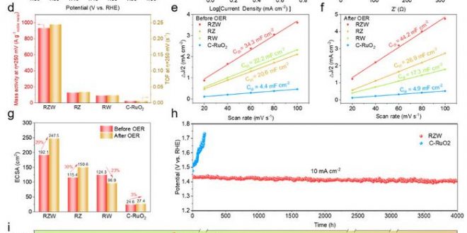 Experimental OER performance. 

Credit
Hao Li et al.
